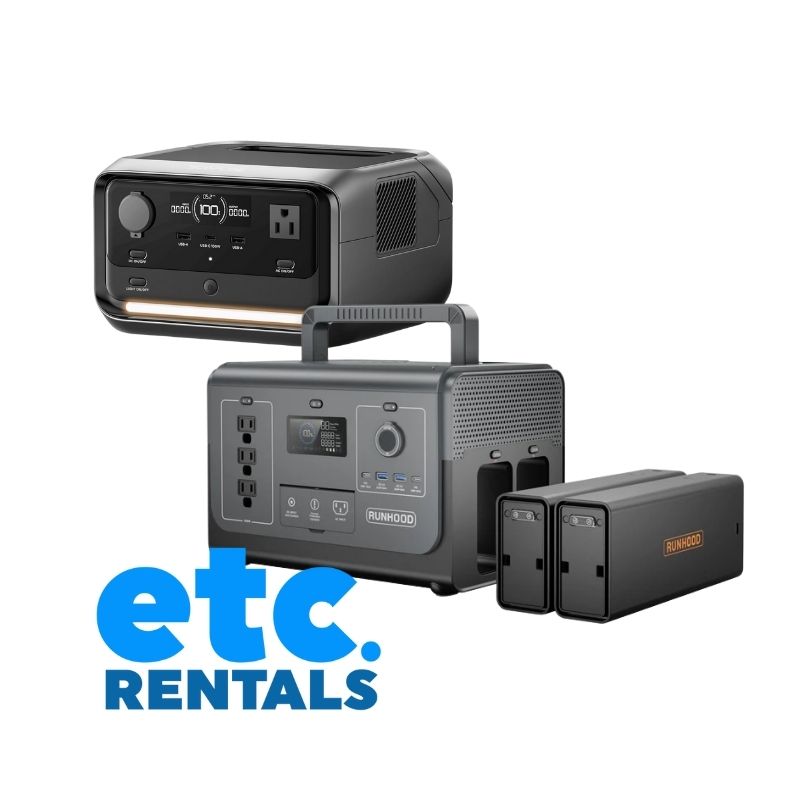Rent Portable Power, Generators, Power Stations, Batteries  ETC Rentals