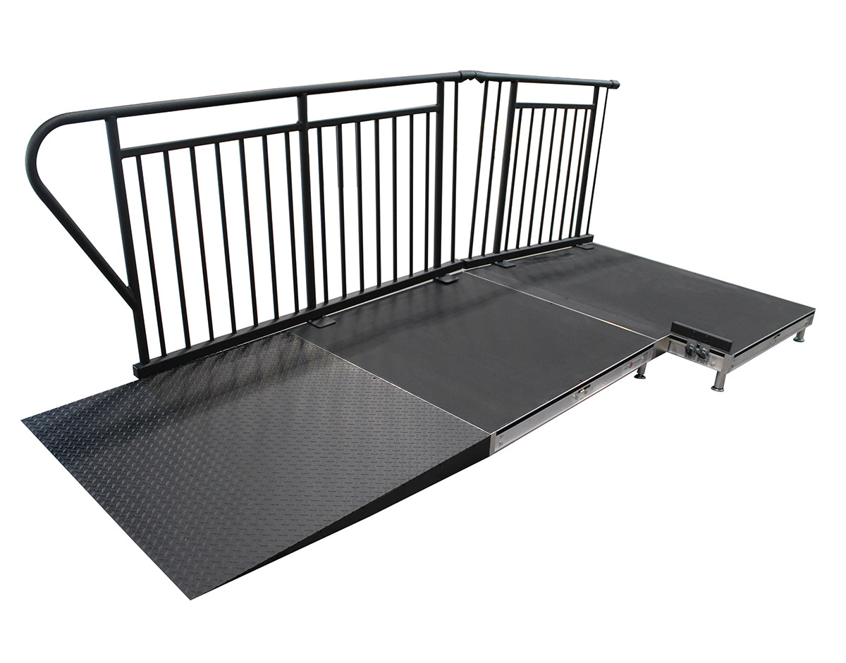 Floating Ramp Accessible Ramp Rent ADA Wheelchair Ramp - 12ft Long, 12in High Ramp Rental – ETC Rentals