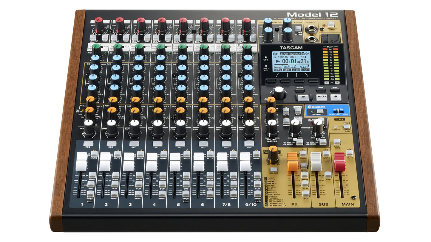 Tascam Model 12 - 12 Channel Mixer, Interface, Multitrack Recorder