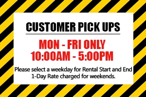 Customer Pick Ups Notice